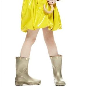 Oil and Water platinum rain boots